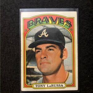 Tony La Russa 1972 Topps # 451 Atlanta Braves